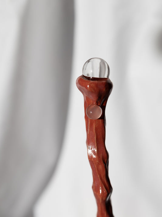 Ritual Löffel Bergkristall-Rosenquarz