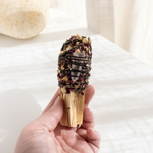 Ritualbündel Palo Santo + Bergkristall