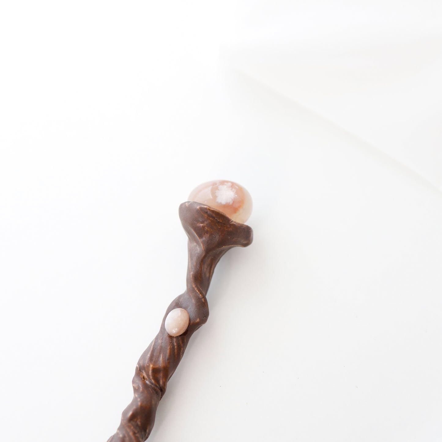 Manifestationslöffel Blumenachat mit Mondstein