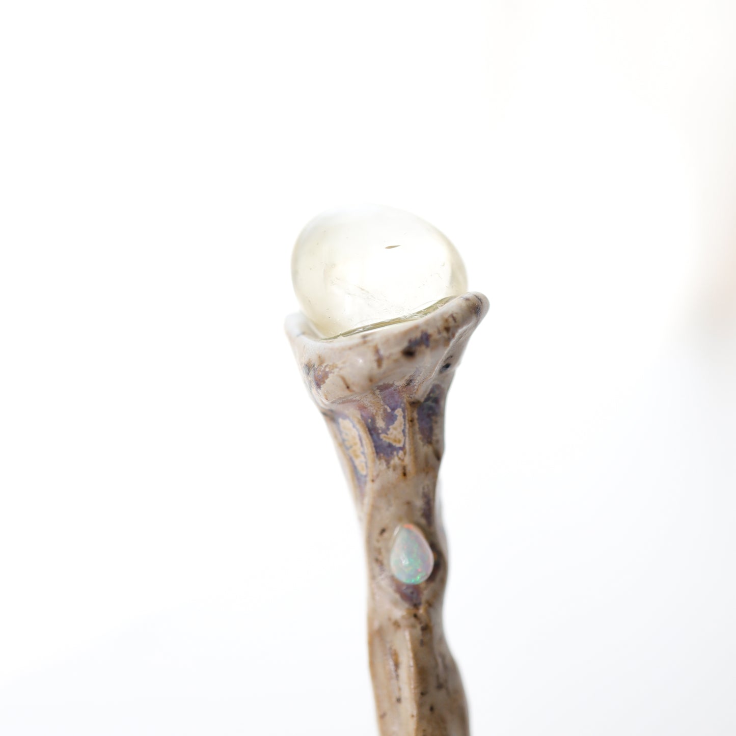 Manifestationslöffel Citrin mit Opal