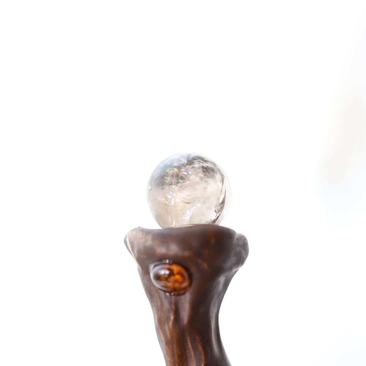 Manifestationslöffel Rauchquarz mit Turmalin