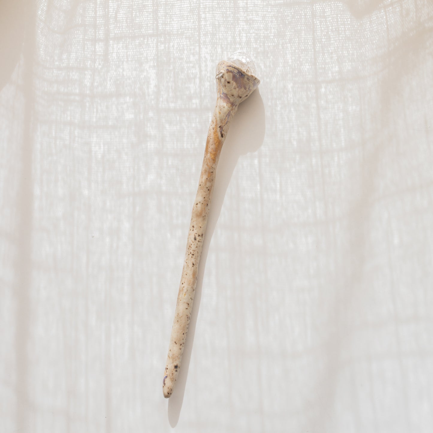 Manifestations-Stab mit Fire&Ice Quarz